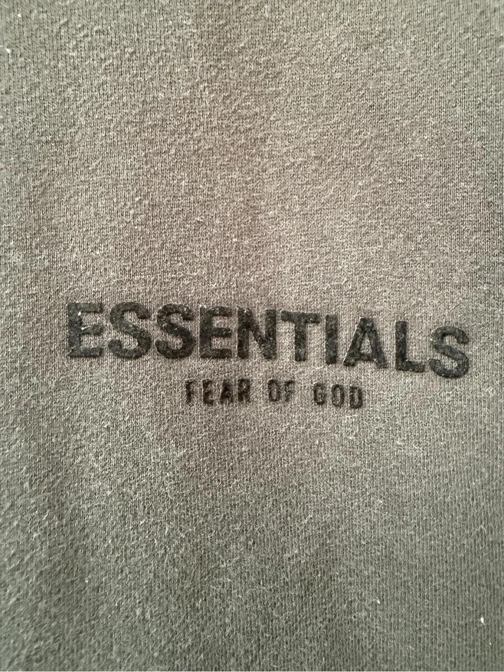 Fear of God Essentials Logo-Flocked Cotton-Blend Jersey Hooded Sweatshirt